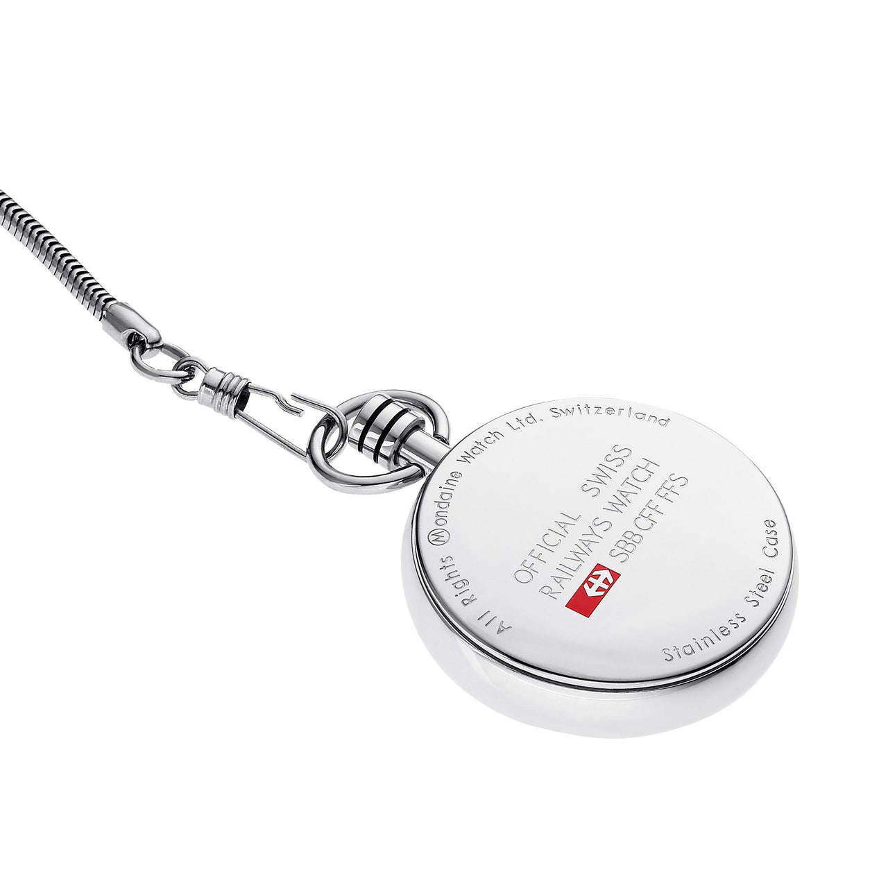 Analogue Watch - Mondaine Unisex White Pocket Watch A660.30316.11SBB