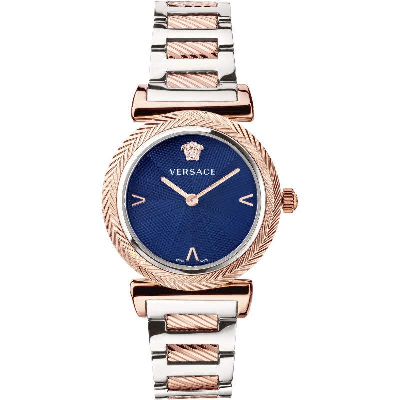 Analogue Watch - Versace V-Motif Ladies Rose Gold Watch VERE02020