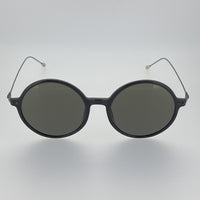 Thumbnail for Ann Demeulemeester Sunglasses Round Shiny Black 925 Silver with Grey Lenses CAT3 AD54C1SUN - Watches & Crystals