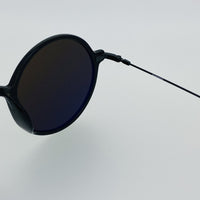 Thumbnail for Ann Demeulemeester Sunglasses Round Shiny Black 925 Silver with Grey Lenses CAT3 AD54C1SUN - Watches & Crystals