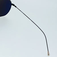 Thumbnail for Ann Demeulemeester Titanium Sunglasses Square Shiny Black 925 Silver CAT3 AD63C1SUN - Watches & Crystals