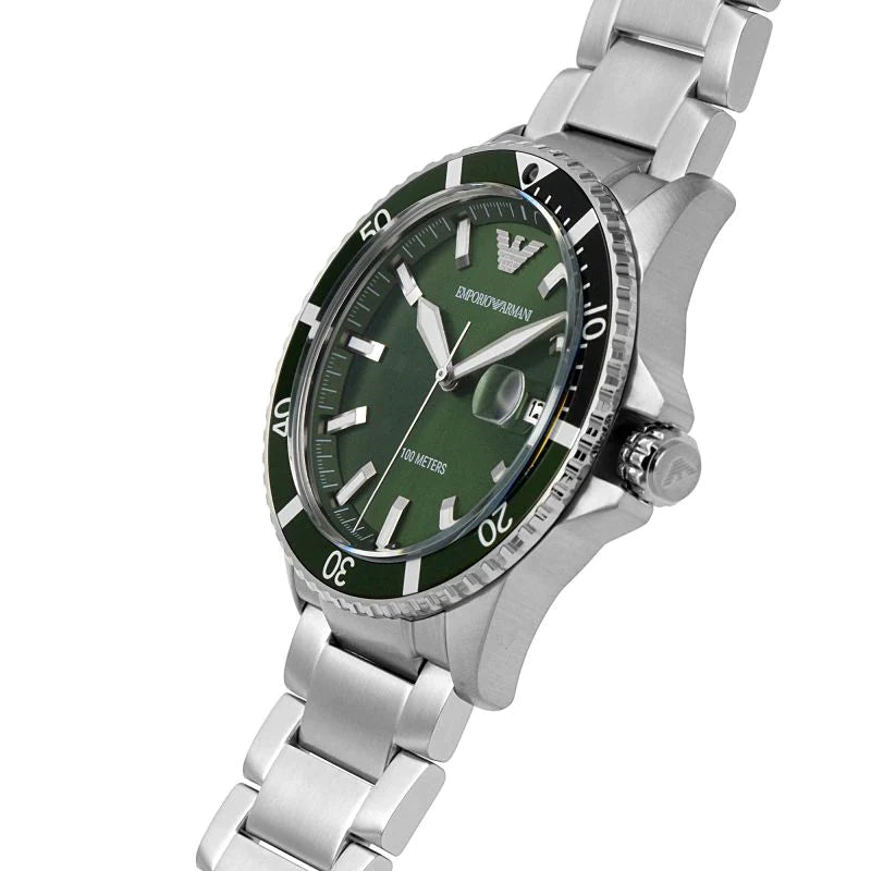 Emporio Armani Men's Diver Watch Steel AR11338 – Watches Crystals