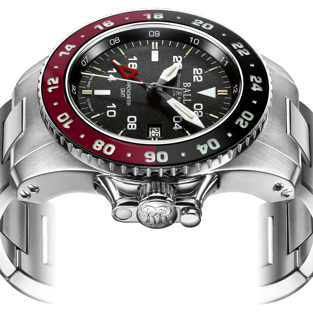 Automatic Watch - Ball Engineer Hydrocarbon AeroGMT II Men's Black Watch DG2018C-S3C-BK