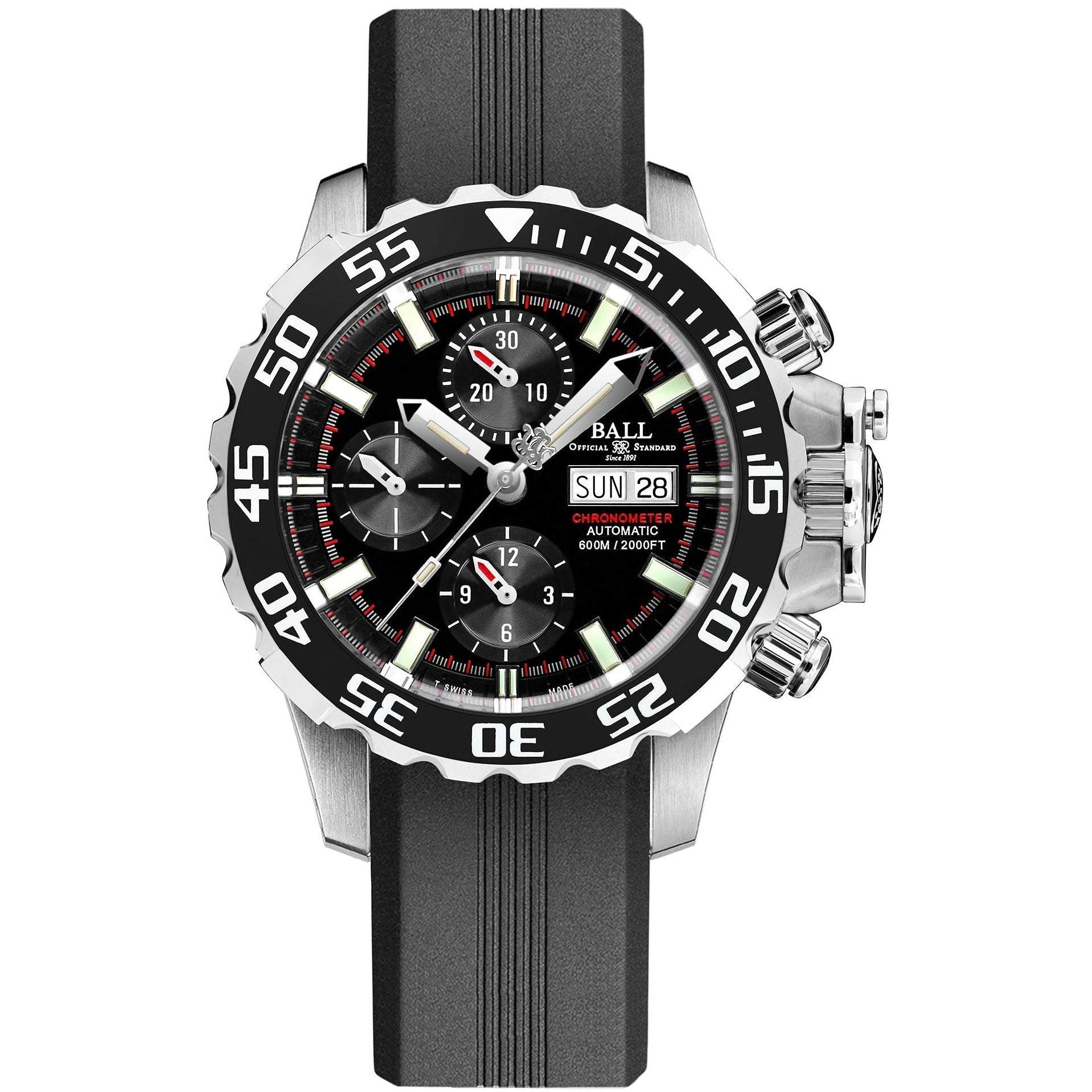 Automatic Watch - Ball Engineer Hydrocarbon NEDU Men's Black Watch DC3226A-P4C-BK