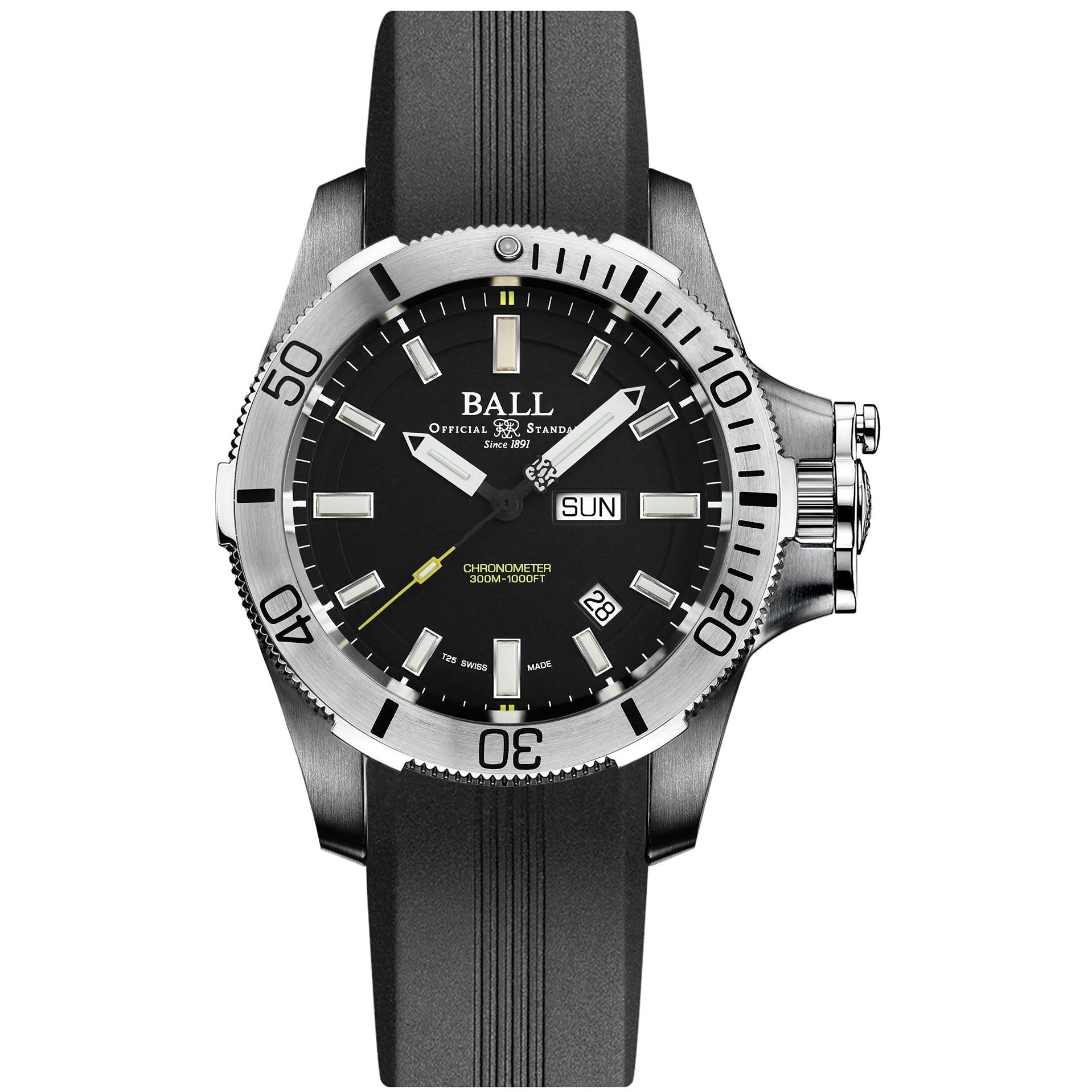 Automatic Watch - Ball Engineer Hydrocarbon Submarine Warfare Men's Black Watch DM2276A-P2CJ-BK