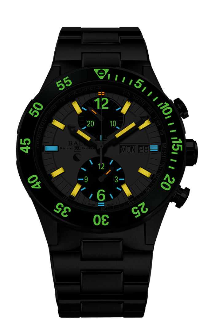 Automatic Watch - Ball Roadmaster Rescue Chronograph Men's White Watch DC3030C-S2-WH