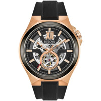 Thumbnail for Automatic Watch - Bulova Maquina Auto Men's Rose Gold Watch 98A177
