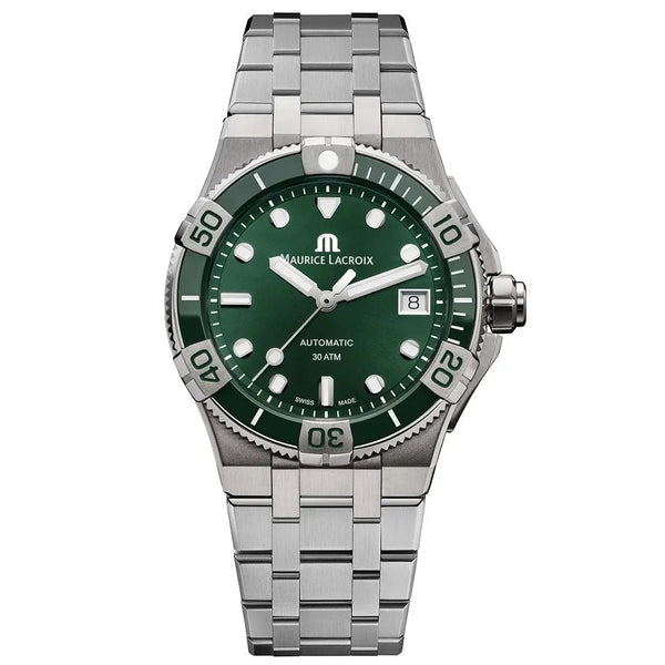Maurice Lacroix Men's Green Aikon Automatic Watch AI6057-SSL52-630