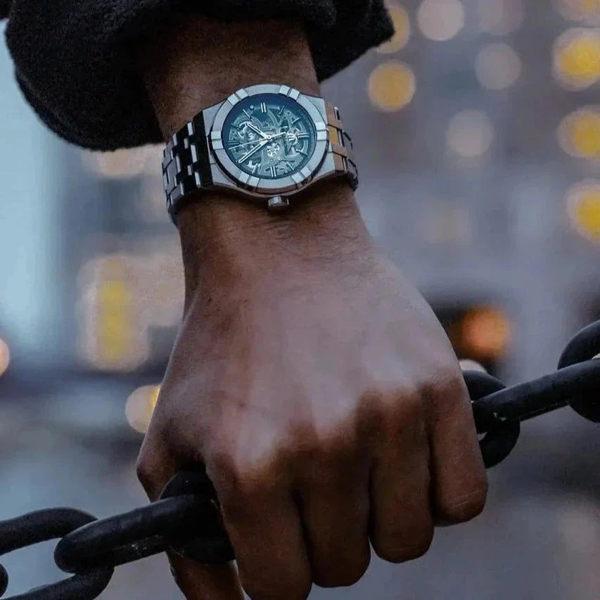 Automatic Watch - Maurice Lacroix Men's Skeleton Aikon Automatic Watch AI6007-SS002-030-1