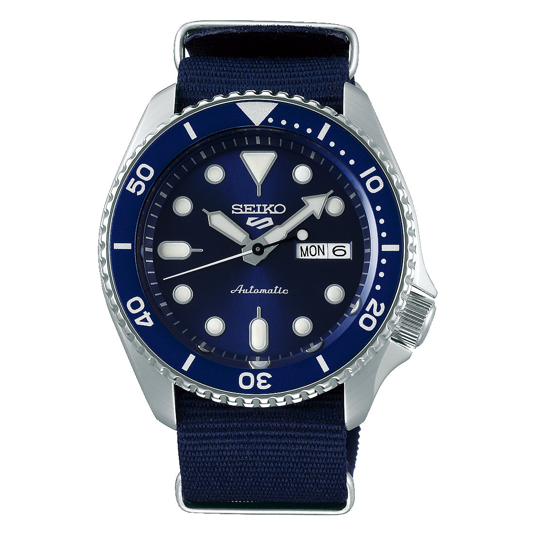 Leather Seiko Automatik Blau Seiko Sports Automatic Watch SRPD71K2