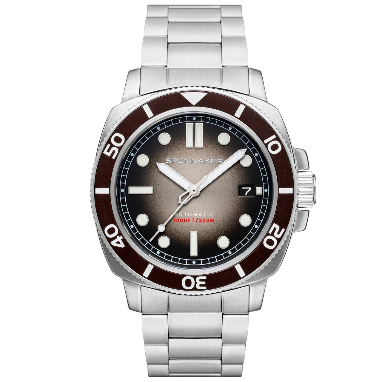 Spinnaker Hull Diver Brown Men's Automatic Dive Watch SP-5088-44