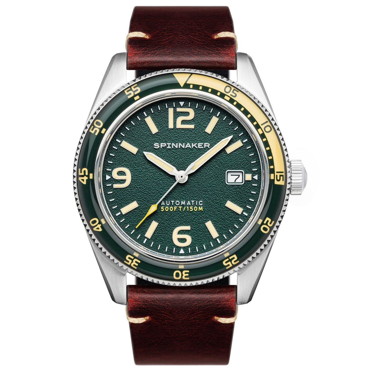 Spinnaker Fleuss Men's Green Brown Automatic Watch SP-5055-0C