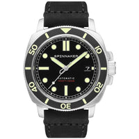 Thumbnail for Spinnaker Hull Diver Men's Black Silver Watch SP-5088-01