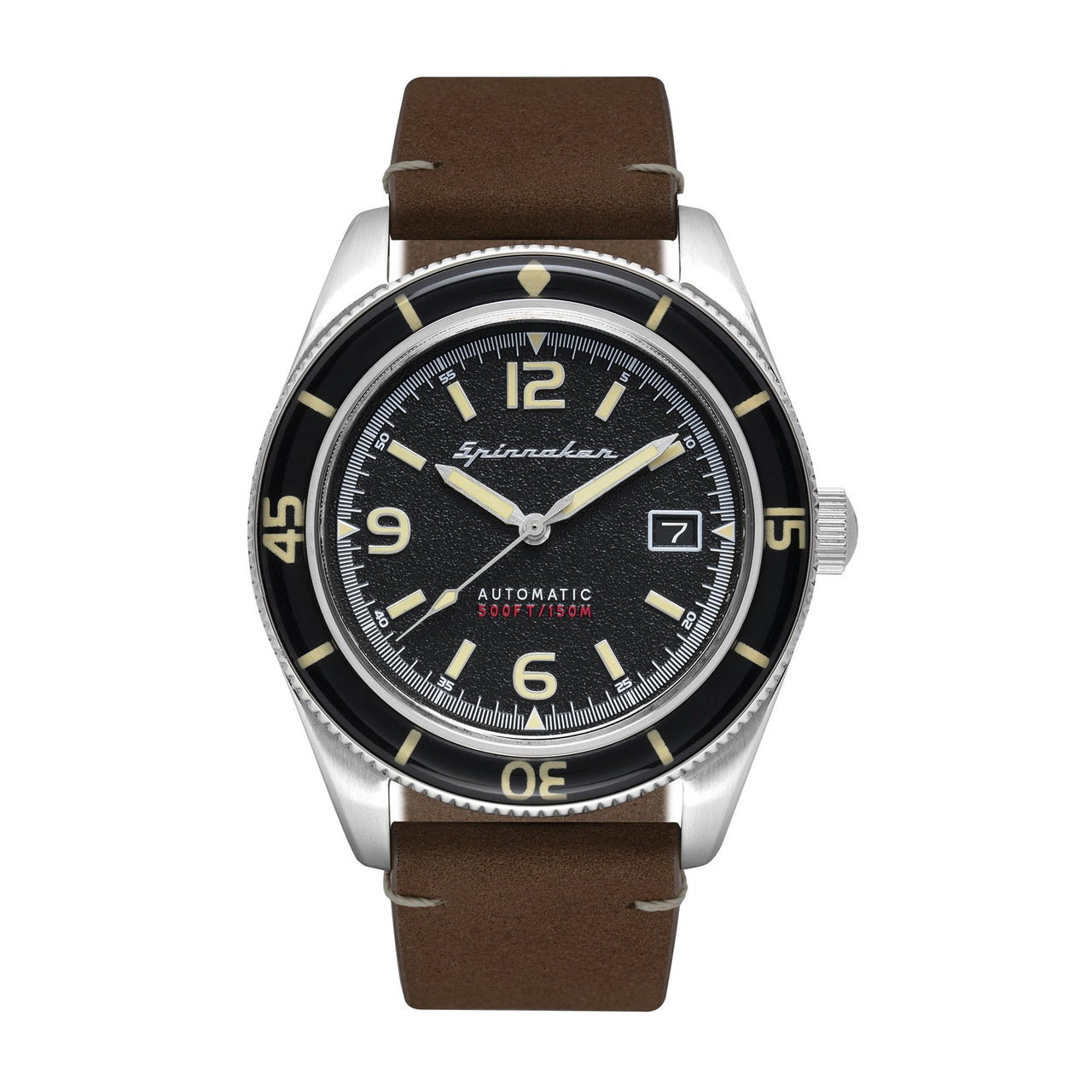 Spinnaker Fleuss Men's Black Brown Automatic Watch SP-5055-01