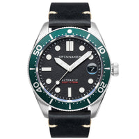 Thumbnail for Spinnaker Croft Mid-Size Automatic Black Men's Dive Watch SP-5100-02