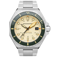 Thumbnail for Spinnaker Dumas Men's Cream Dial Diver Automatic Watch SP-5081-CC