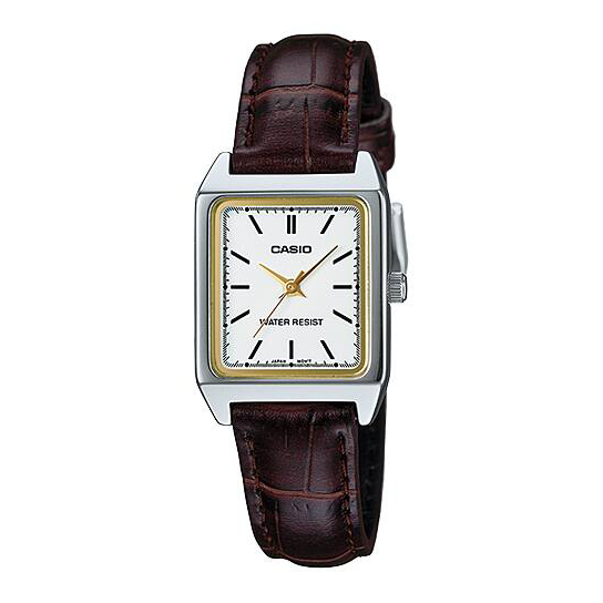 Casio Slim Dress 22mm Ladies Brown Leather LTP-V007L-7E2UDF