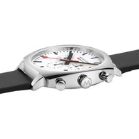 Thumbnail for Chronograph Watch - Mondaine Grand Cushion Chrono Square Men's Black Watch MSL.41410.LBV.SET