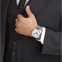 Thumbnail for Chronograph Watch - Mondaine Grand Cushion Chrono Square Men's Black Watch MSL.41410.LBV.SET