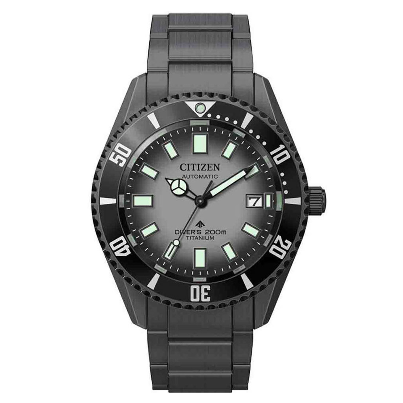 Citizen Men's Watch Promaster Diver Automatic Super Titanium Black NB6025-59H