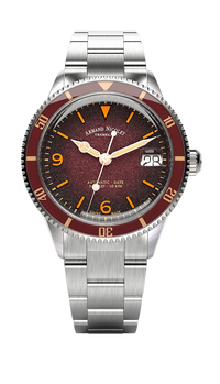 Thumbnail for Armand Nicolet Men's Watch VS1 Date 38mm Steel Burgundy A500AXAA-XS-BMA500A