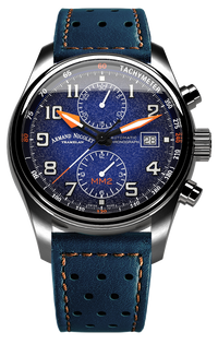Thumbnail for Armand Nicolet Men's Watch MM2 Chronograph 43mm Blue A647P-BN-BP22641BAO