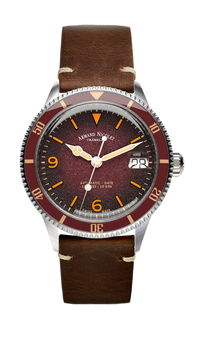 Thumbnail for Armand Nicolet Men's Watch VS1 Date 38mm Burgundy Brown A500AXAA-XS-BP19500MAC