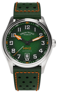 Thumbnail for Armand Nicolet Men's Watch MM2 Date 41mm Green A740P-NV-BP22641VAO
