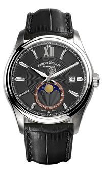 Thumbnail for Armand Nicolet Men's Watch M02 Moonphase 41mm Black A740L-NR-BP22740NAN