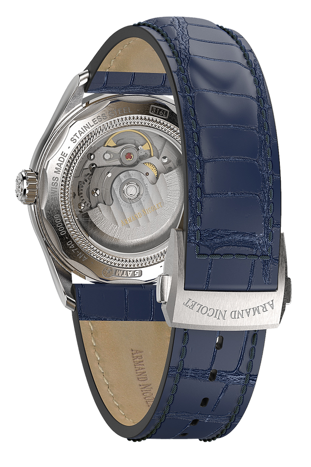 Armand Nicolet Men's Watch M02 Date 41mm Blue A740A-BU-BP22740UAU