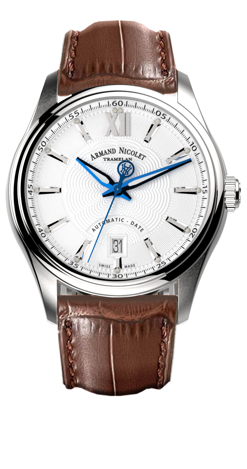 Armand Nicolet Men's Watch M02 Date 41mm Silver A740A-AG-BP22740MAM