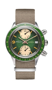 Thumbnail for Armand Nicolet Men's Watch VS1 Chronograph 38mm Green A510AVAA-VS-BN19500AAGG