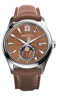 Thumbnail for Armand Nicolet Men's Watch M02 Moonphase 41mm Brown Copper A740L-RN-P140MR2