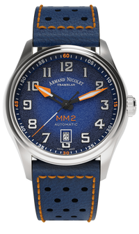 Thumbnail for Armand Nicolet Men's Watch MM2 Date 41mm Blue A740P-BN-BP22641BAO
