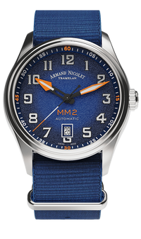 Thumbnail for Armand Nicolet Men's Watch MM2 Date 41mm Blue A740P-BN-BN22481AAUU