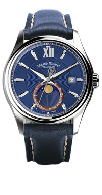Thumbnail for Armand Nicolet Men's Watch M02 Moonphase 41mm Blue A740L-BU-P140BU2