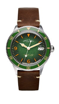 Thumbnail for Armand Nicolet Men's Watch VS1 Date 38mm Green Brown A500AVAA-VS-BP19500MAC