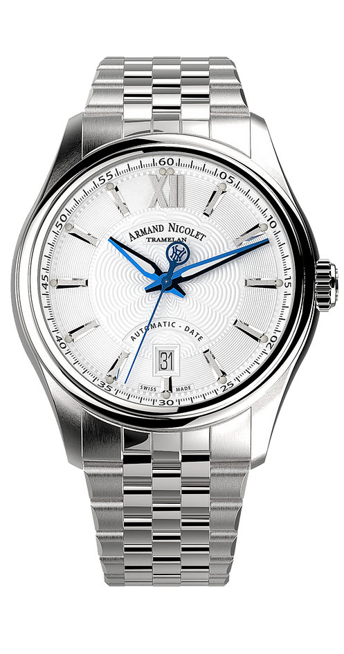 Armand Nicolet Men's Watch M02 Date 41mm Silver A740A-AG-BMA22740A