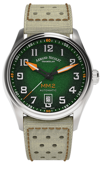 Thumbnail for Armand Nicolet Men's Watch MM2 Date 41mm Green A740P-NV-P0640KM8