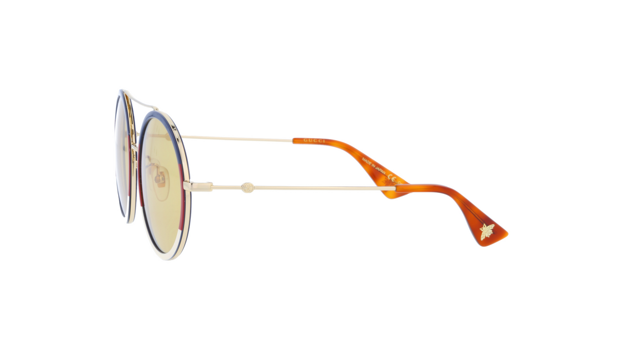 Gucci Unisex Round Sunglasses Multicolour GG0061S 015 56