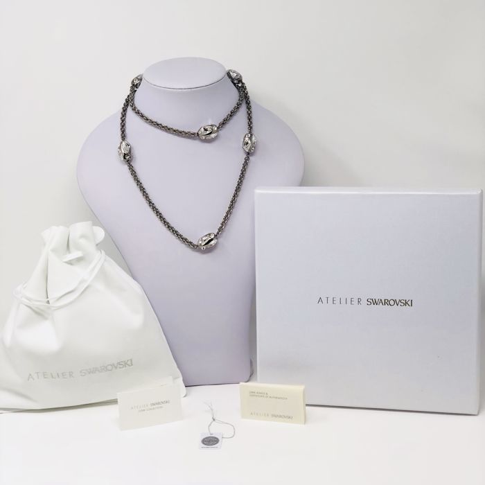 Swarovski Atelier Kalix Collection Ladies Necklace Ruthenium Plated 5139823