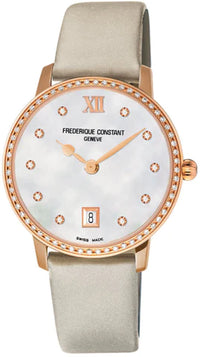 Thumbnail for Frederique Constant Ladies Watch Slimline Joaillerie Rose Gold FC-220MPW4SD34