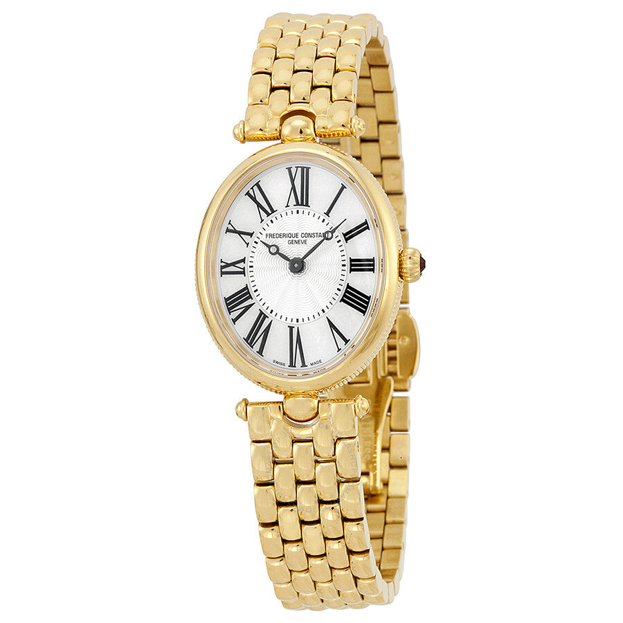 Frederique Constant Ladies Watch Art Deco Oval Gold Plated FC-200MPW2V5B