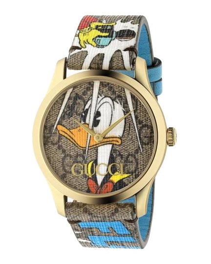 Gucci YA1264167 Unisex G-Timeless Disney Donald Duck Watch from WatchPilot™  – Watches \u0026 Crystals