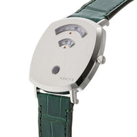 Thumbnail for Gucci Unisex Watch 38mm Grip Silver Green Alligator YA157414