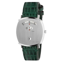Thumbnail for Gucci Unisex Watch 38mm Grip Silver Green Alligator YA157414