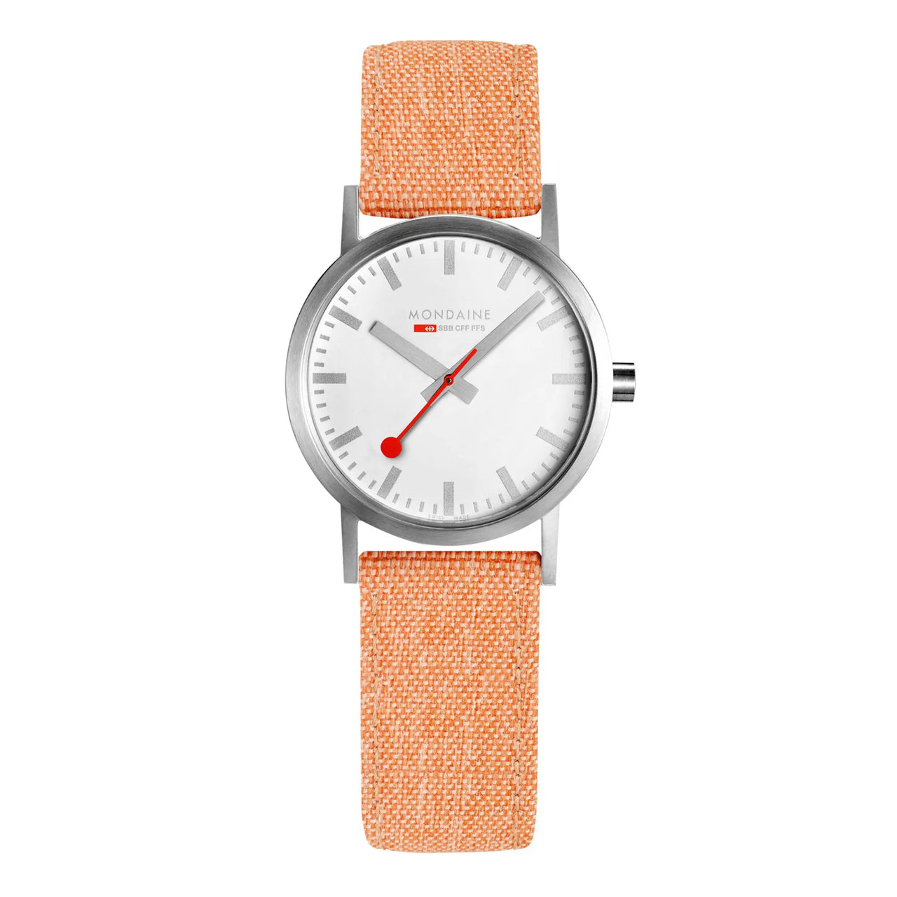 Mondaine Ladies Watch Classic White Orange A658.30323.17SBF