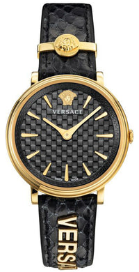 Thumbnail for Versace Ladies Watch V-Circle 38mm Black Snake VE8101019