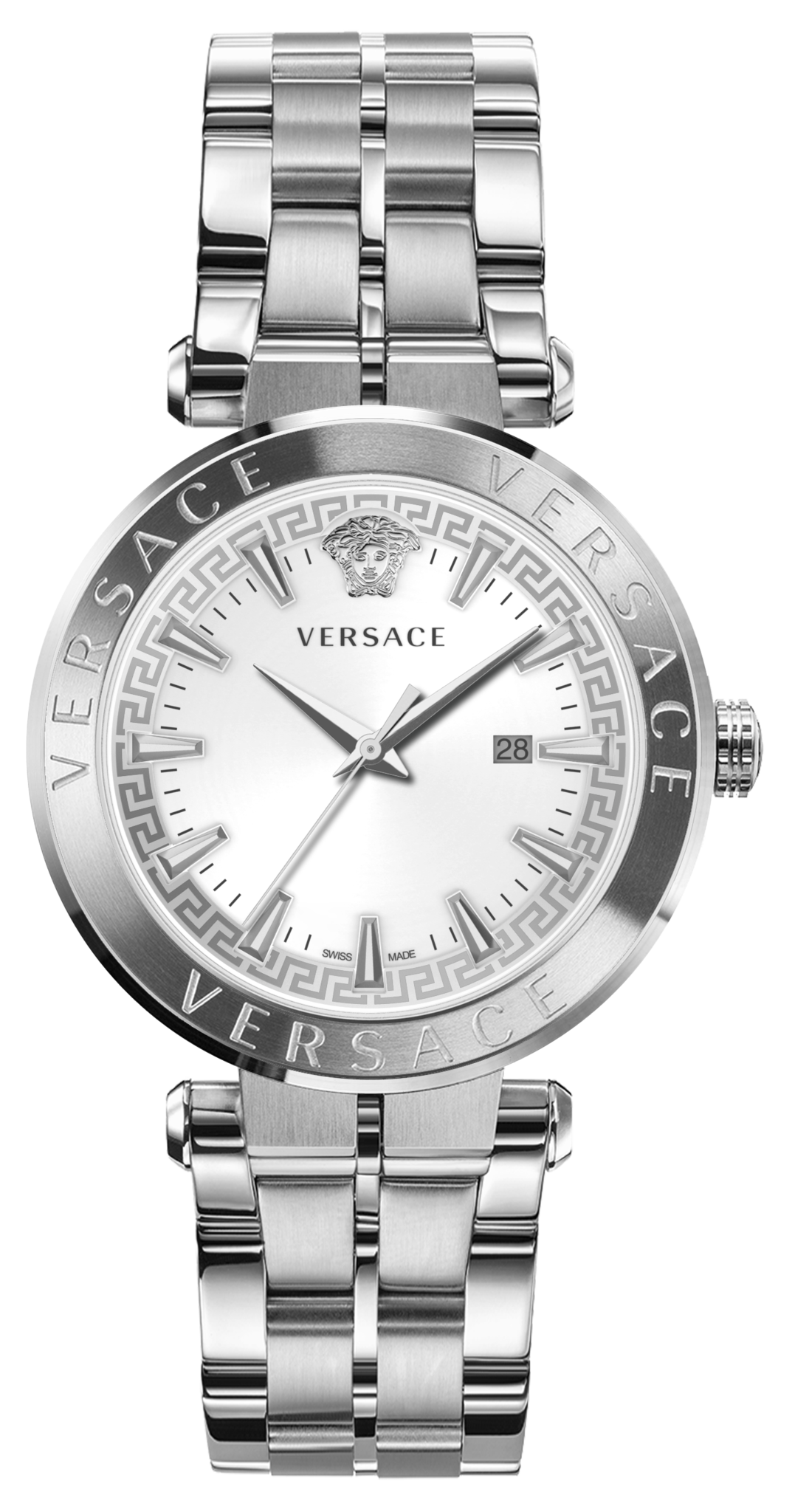 Versace Men's Watch Aion 44mm White Silver VE2F00321