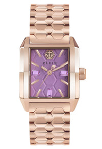 Thumbnail for Philipp Plein Ladies Watch Offshore Square Lilac Rose Gold PWMAA0722